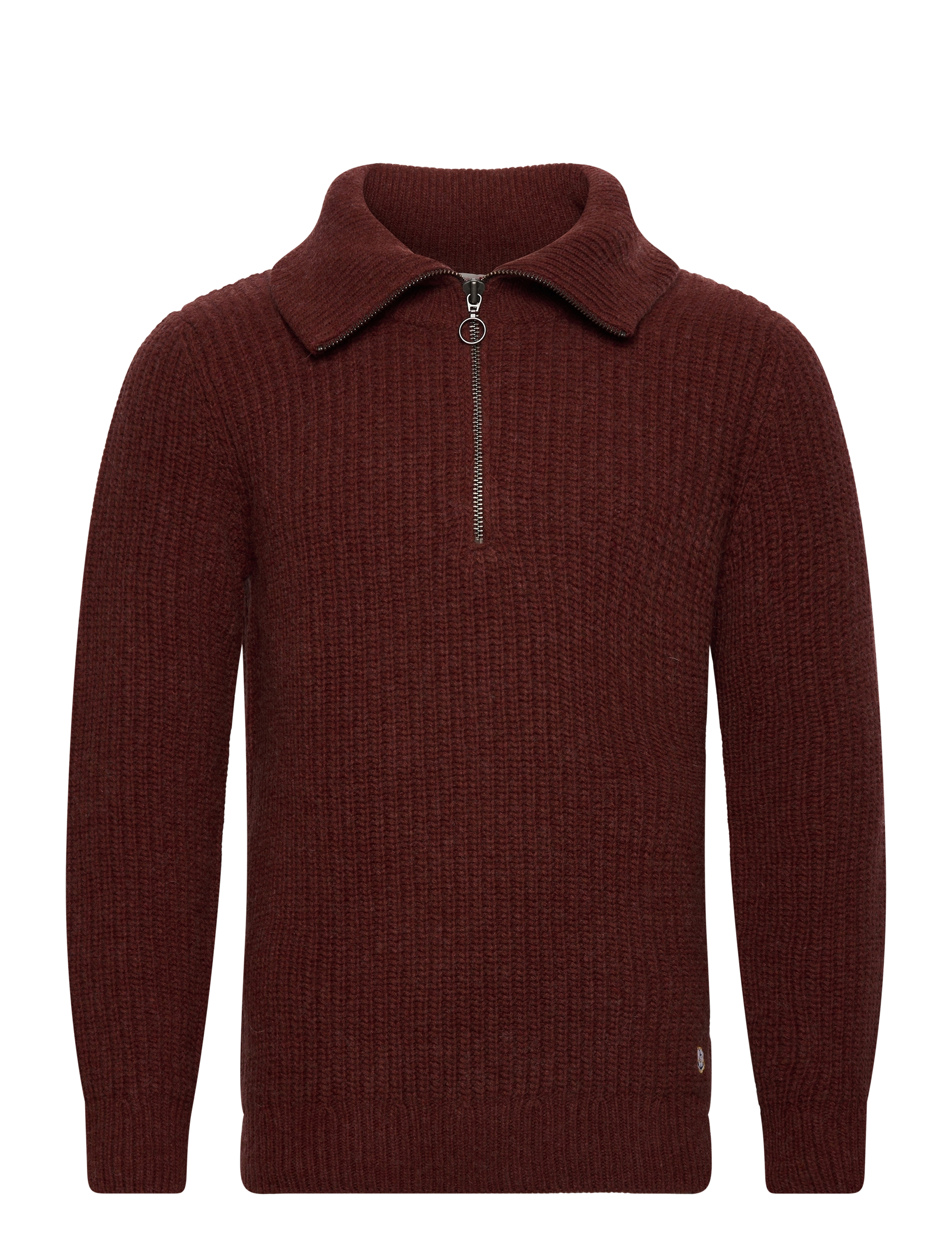 Armor Lux - Zip-up Sweater Héritage - deep paprika - 1