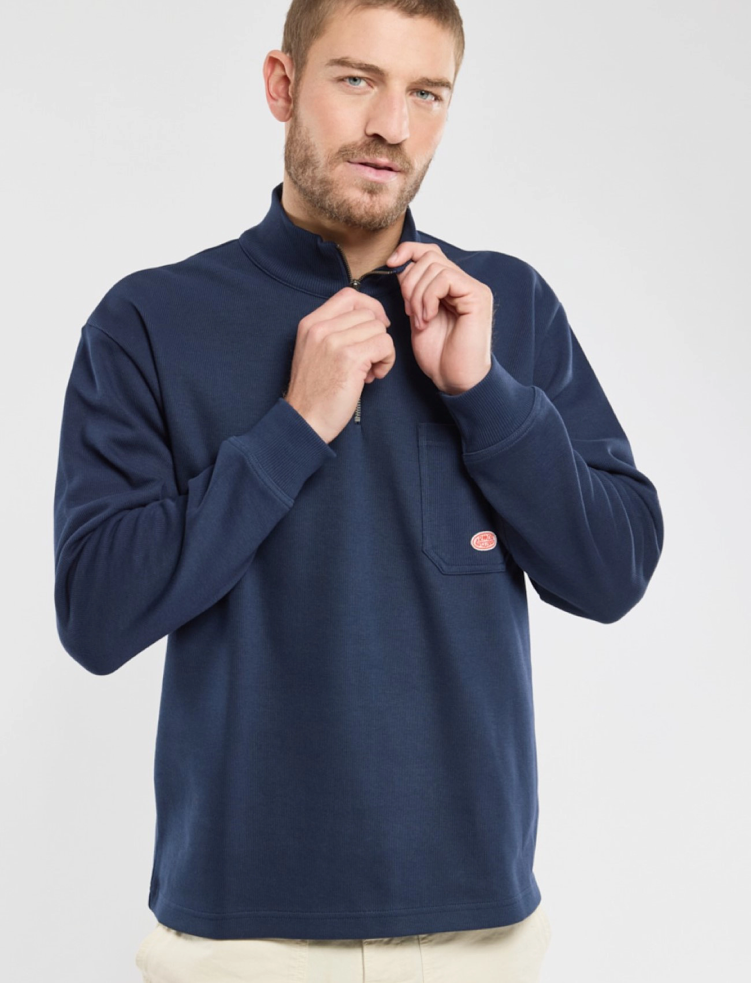 Armor Lux - Zip Up Sweatshirt - marine deep - 4