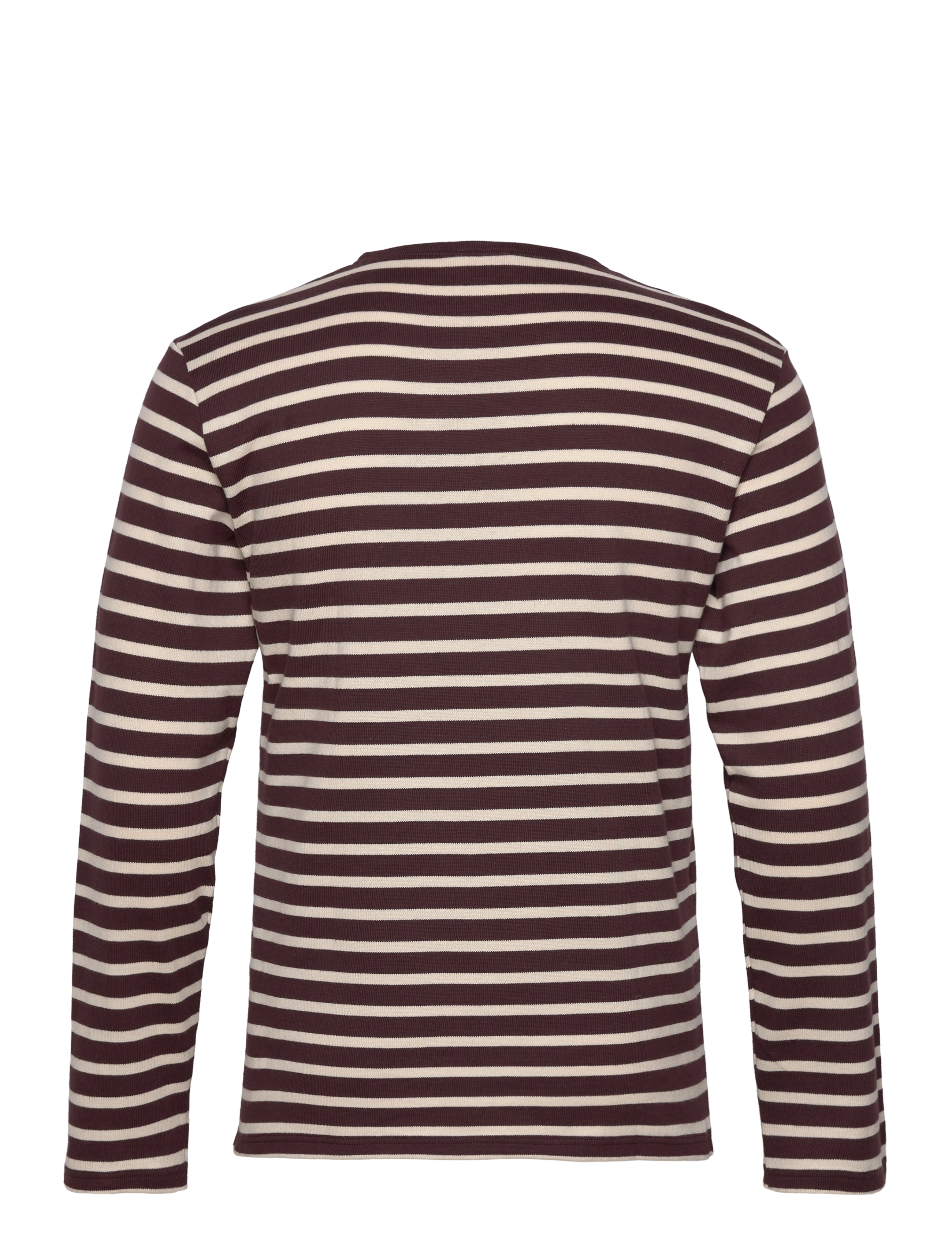 Armor Lux - Striped Breton Shirt Héritage - acajou foncÉ/nature - 1