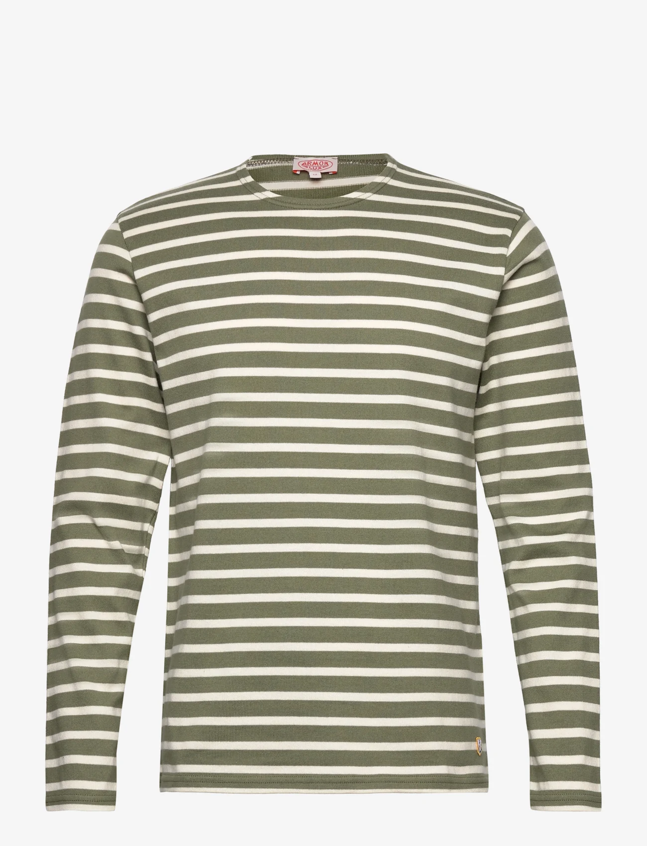 Armor Lux - Striped Breton Shirt Héritage - long-sleeved t-shirts - military/nature - 0