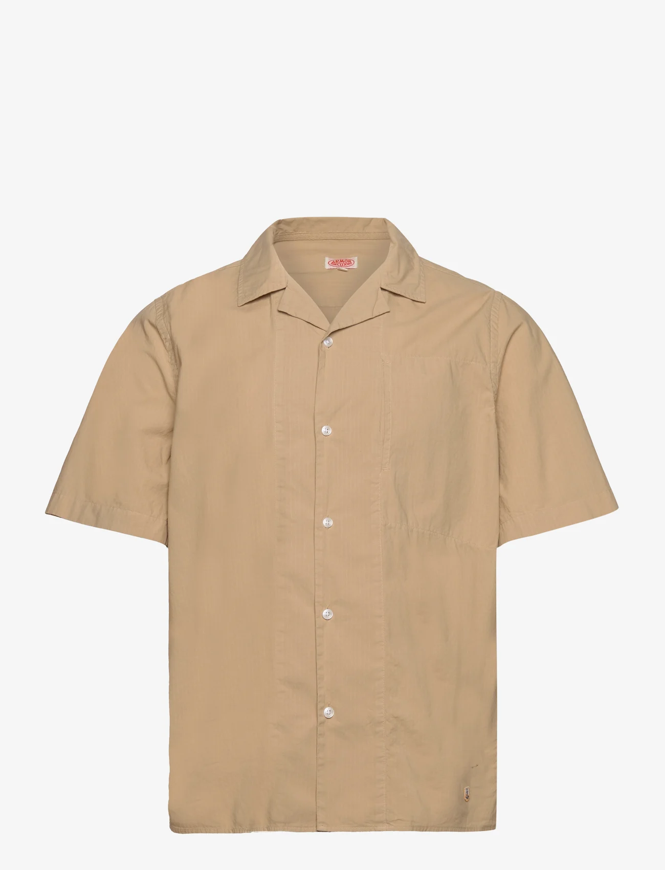 Armor Lux - Shirt shark collar - basic shirts - beige e23 - 0