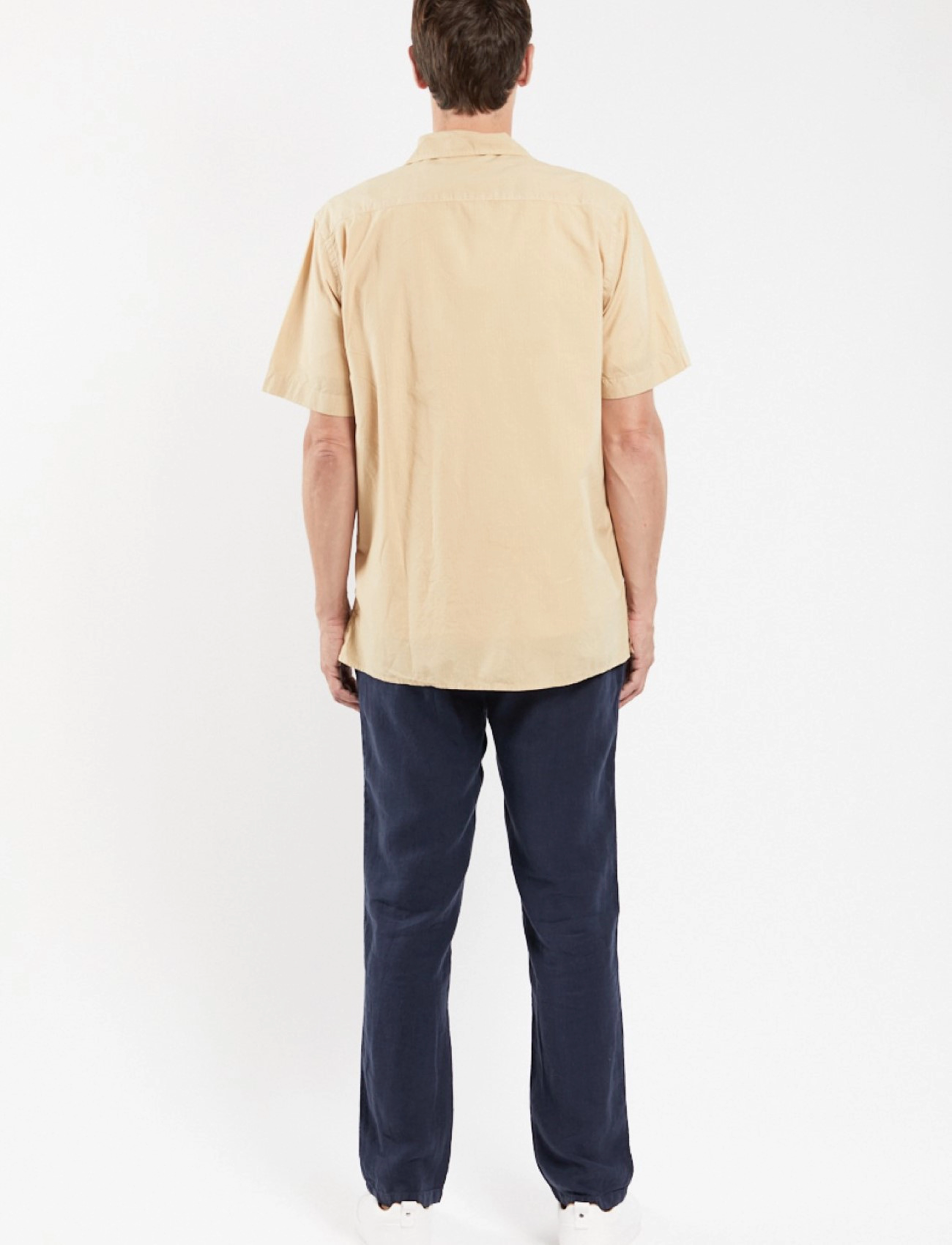 Armor Lux - Shirt shark collar - beige e23 - 3