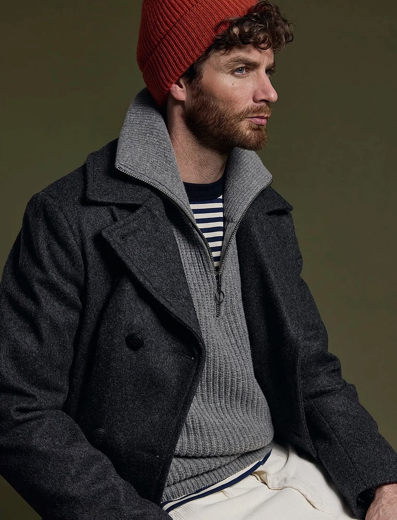 Armor Lux - Pea Coat "Kermoor" - winterjacken - gris chine - 0