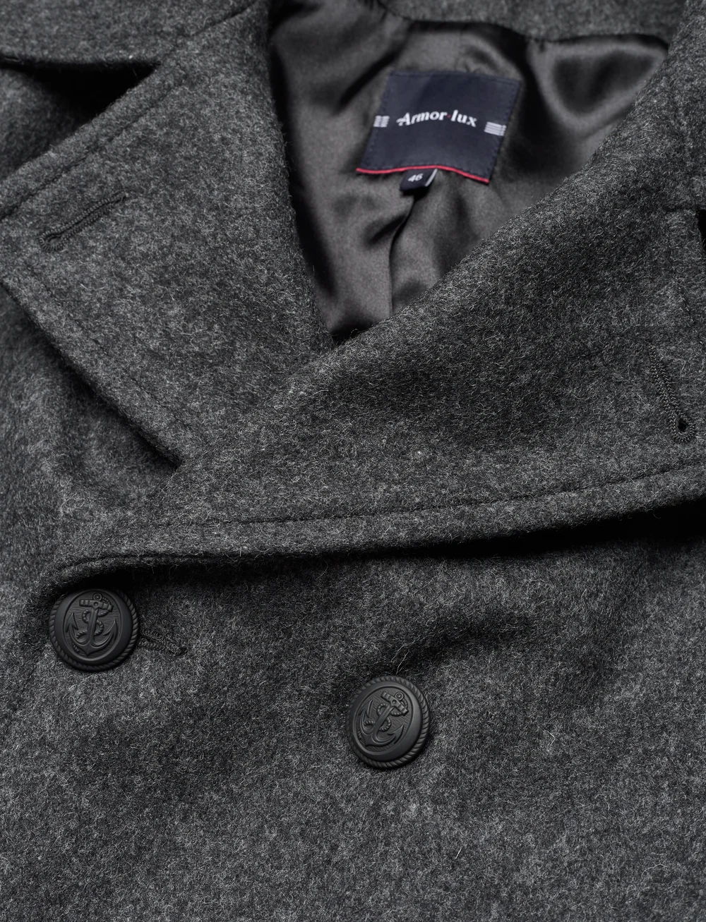 Armor Lux - Pea Coat "Kermoor" - vinterjackor - gris chine - 2