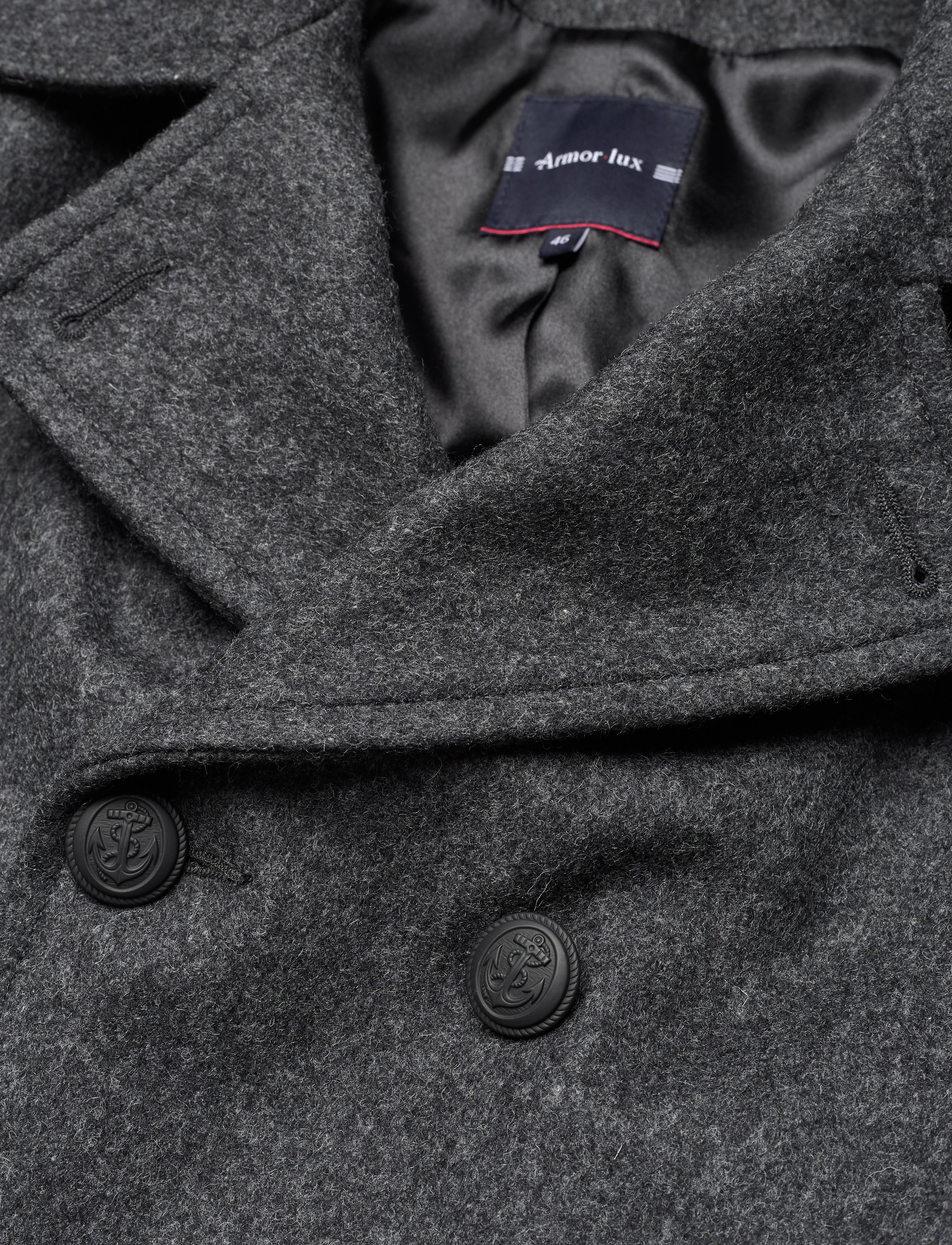 Armor Lux - Pea Coat "Kermoor" - gris chine - 3