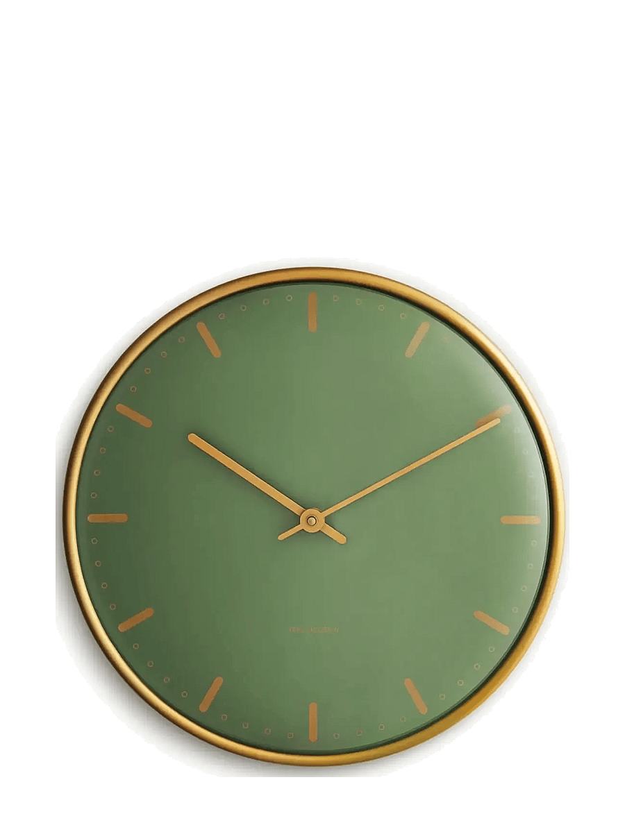 Arne Jacobsen Clocks - City Hall Wall clock Ø29 cm green - wall clocks - green - 1