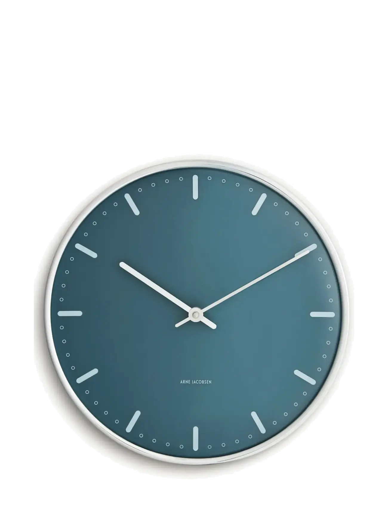Arne Jacobsen Clocks City Hall Vægur Ø29 Cm Blå, Ø:29 cm, Watches, Blau - Wall Clocks, Homeware