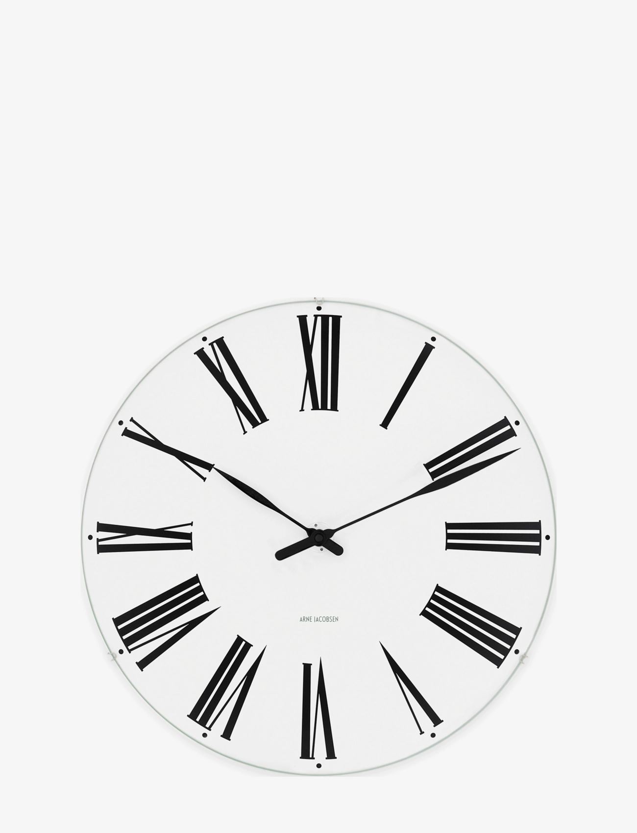 Arne Jacobsen Clocks Roman Vægur Ø16 Cm Hvid/Sort, Ø16, Watches, Mehrfarbig/gemustert - Wall Clocks, Homeware