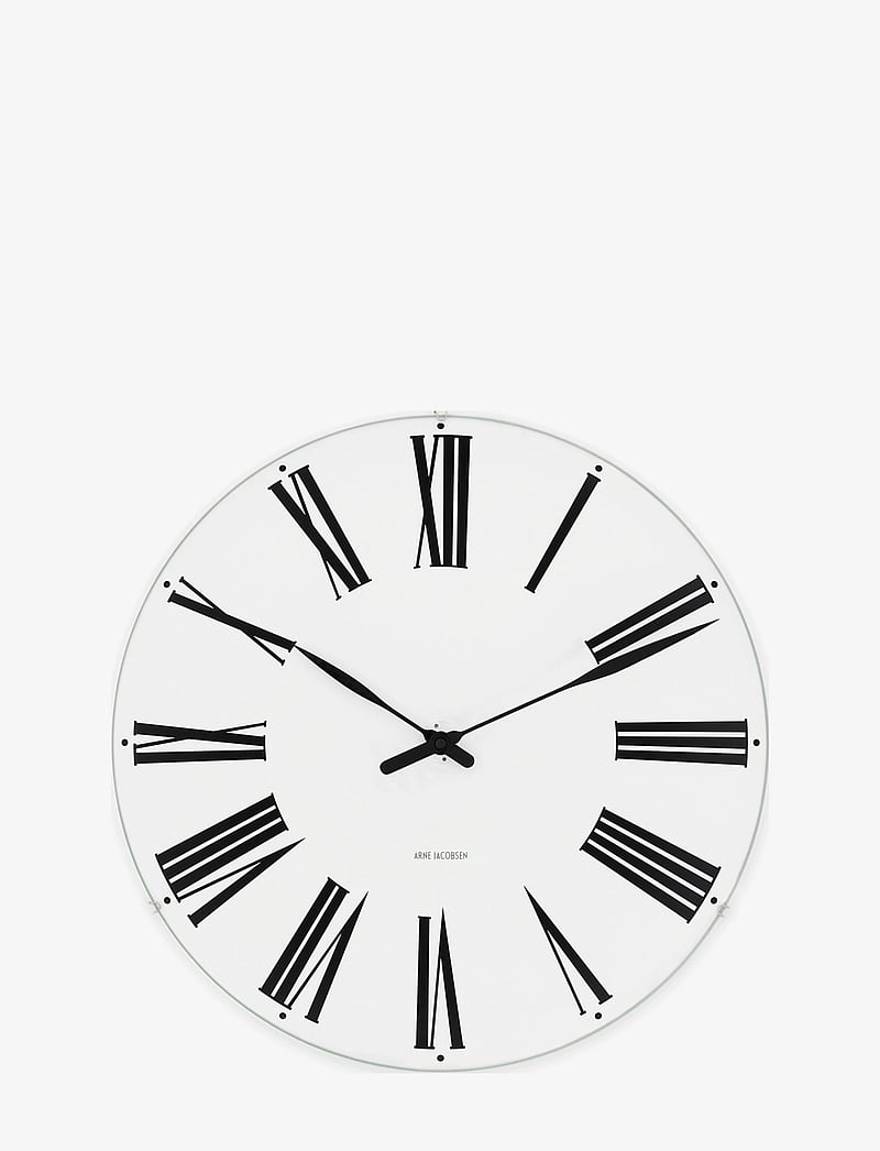 Arne Jacobsen Clocks - Roman Väggur Ø16 cm vit/svart - köp efter pris - white/black - 0