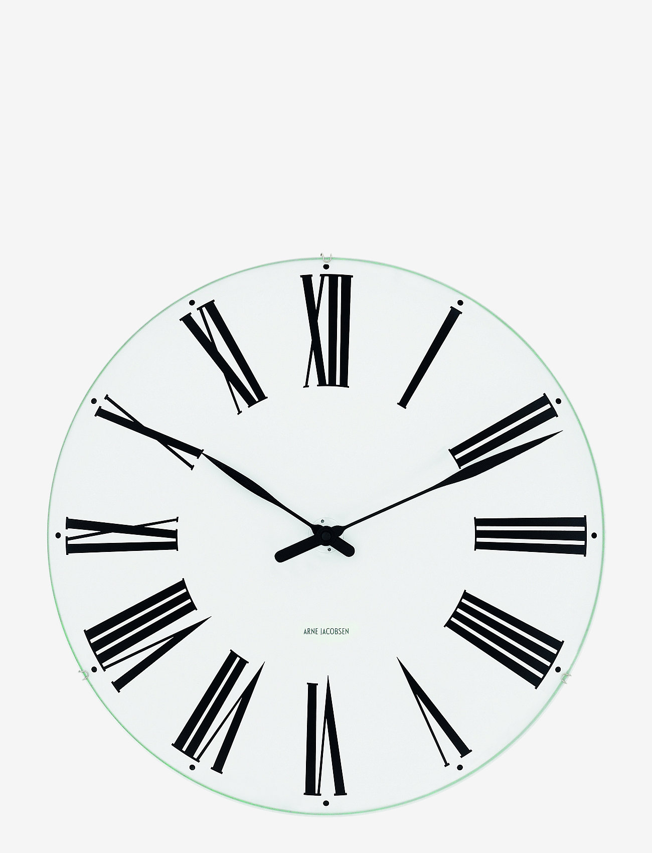 Arne Jacobsen Clocks - Roman Wall clock Ø21cm - wall clocks - white/black - 0