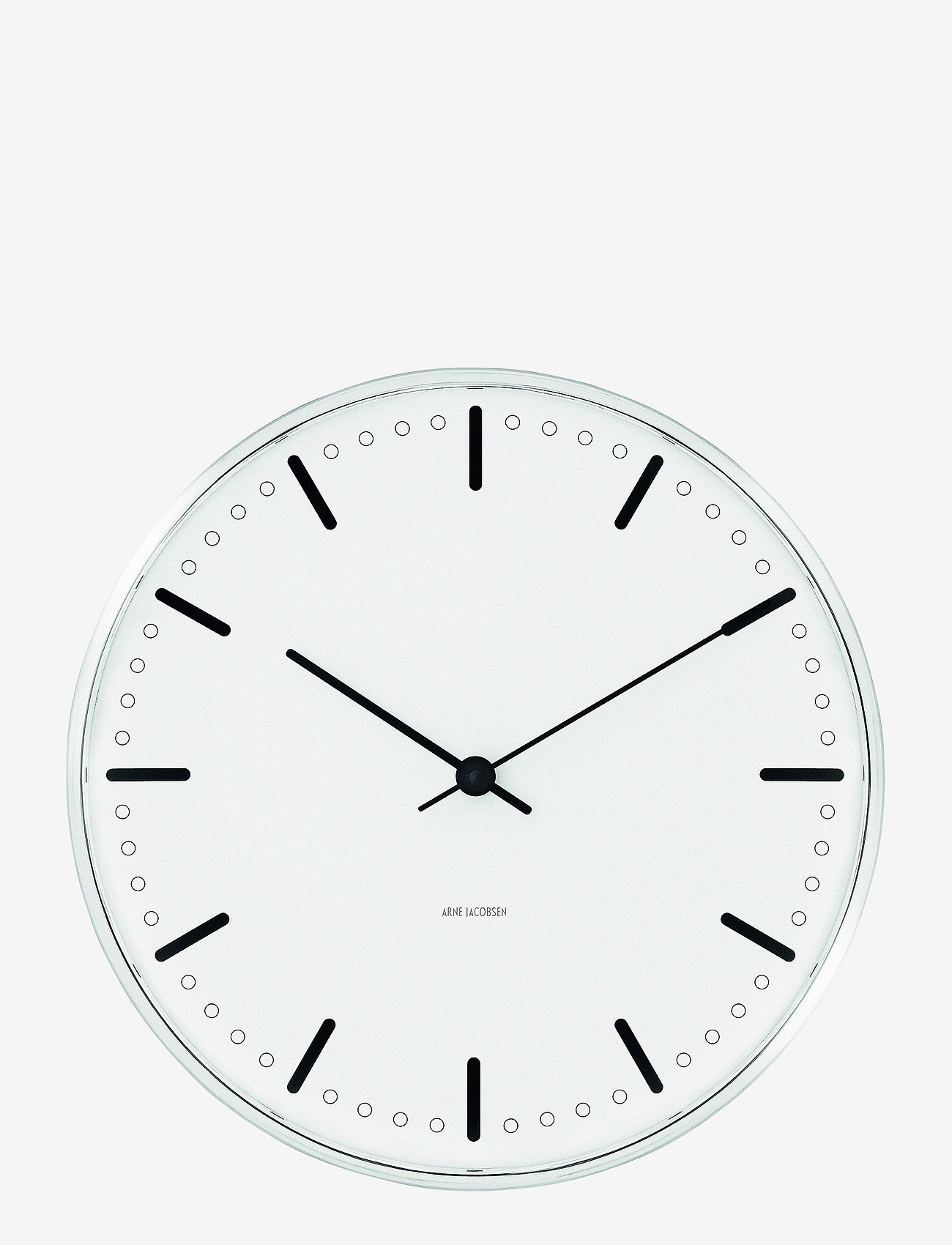 Arne Jacobsen Clocks - City Hall Wall clock Ø29cm - sieniniai laikrodžiai - white/black - 0