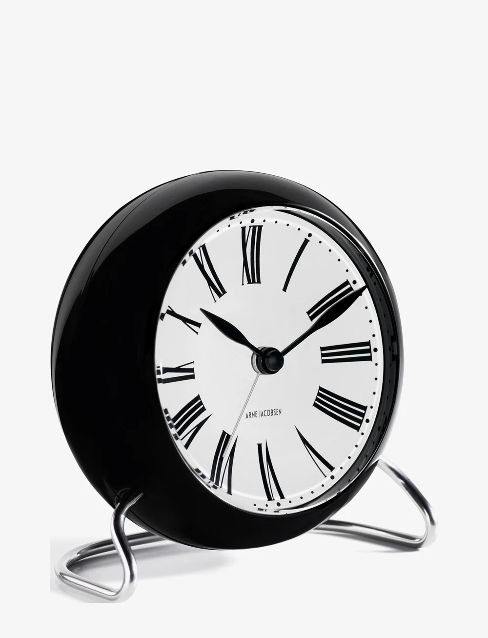 Arne Jacobsen Clocks - Roman Bordur Ø11 cm hvit/sort - shop etter pris - white/black - 0