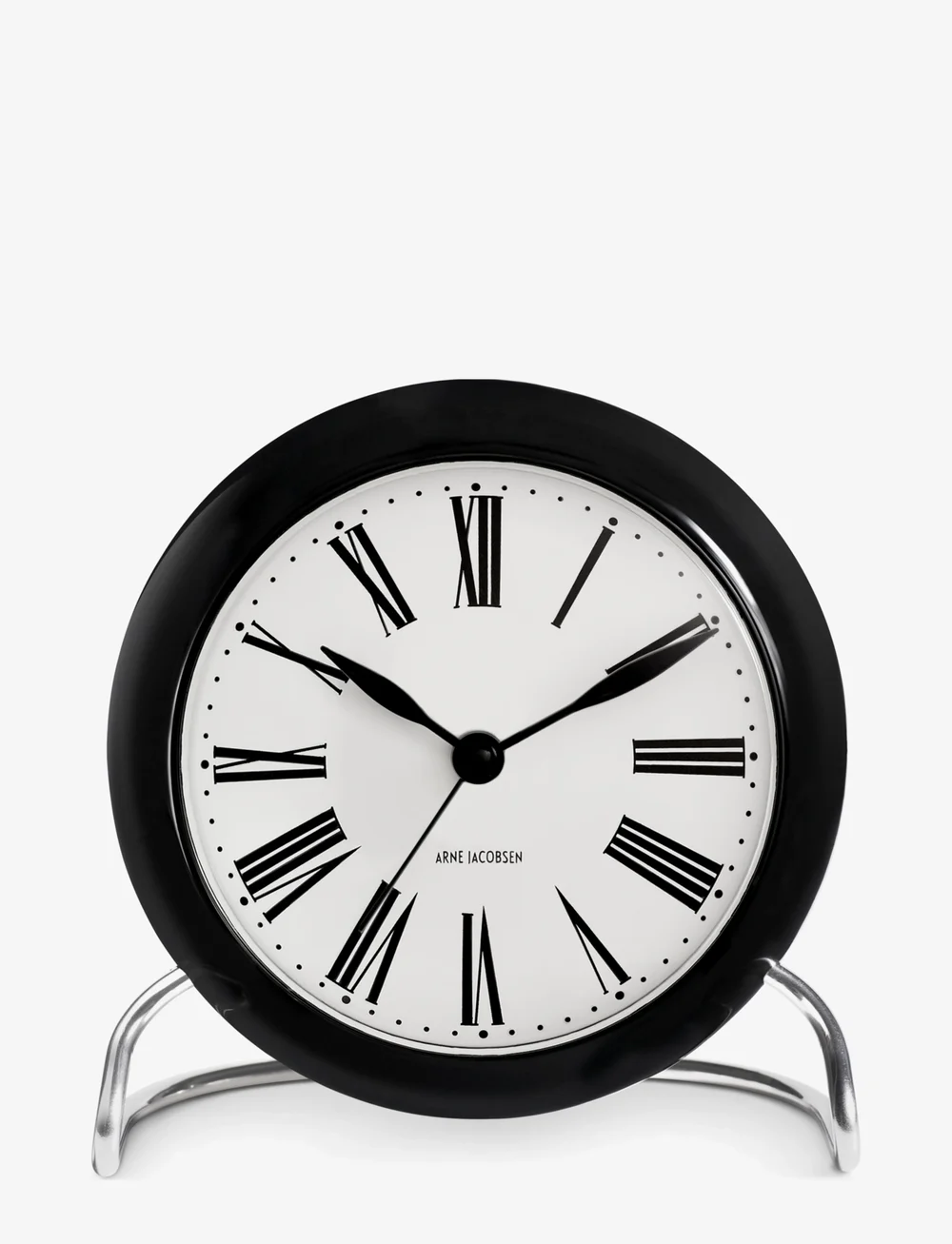 Arne Jacobsen Clocks - Roman Bordur Ø11 cm hvit/sort - shop etter pris - white/black - 1