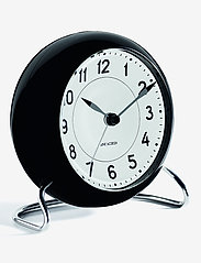 Arne Jacobsen Clocks - Station Table clock Ø11cm - modinātājpulksteņi - white/black - 1