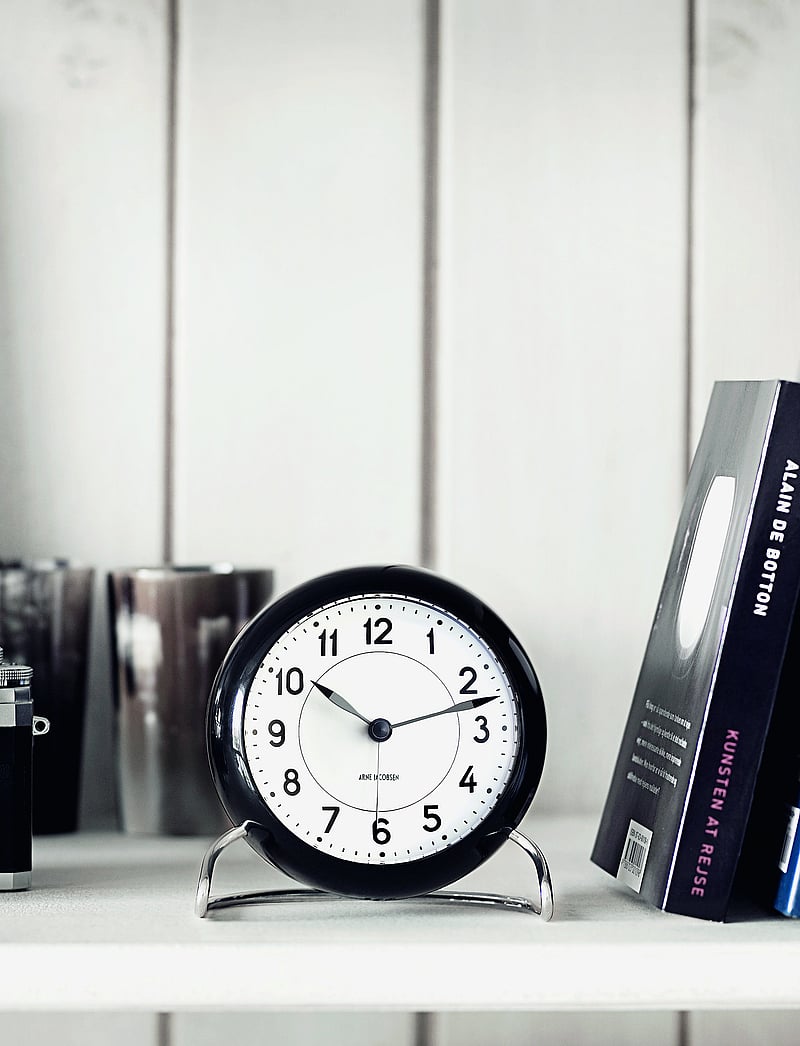 Arne Jacobsen Clocks - Station Bordur Ø11 cm - køb efter pris - white/black - 3