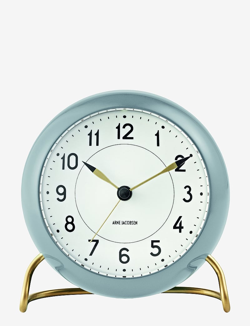 Arne Jacobsen Clocks - Station Table clock Ø11cm - nach preis einkaufen - grey/white - 0