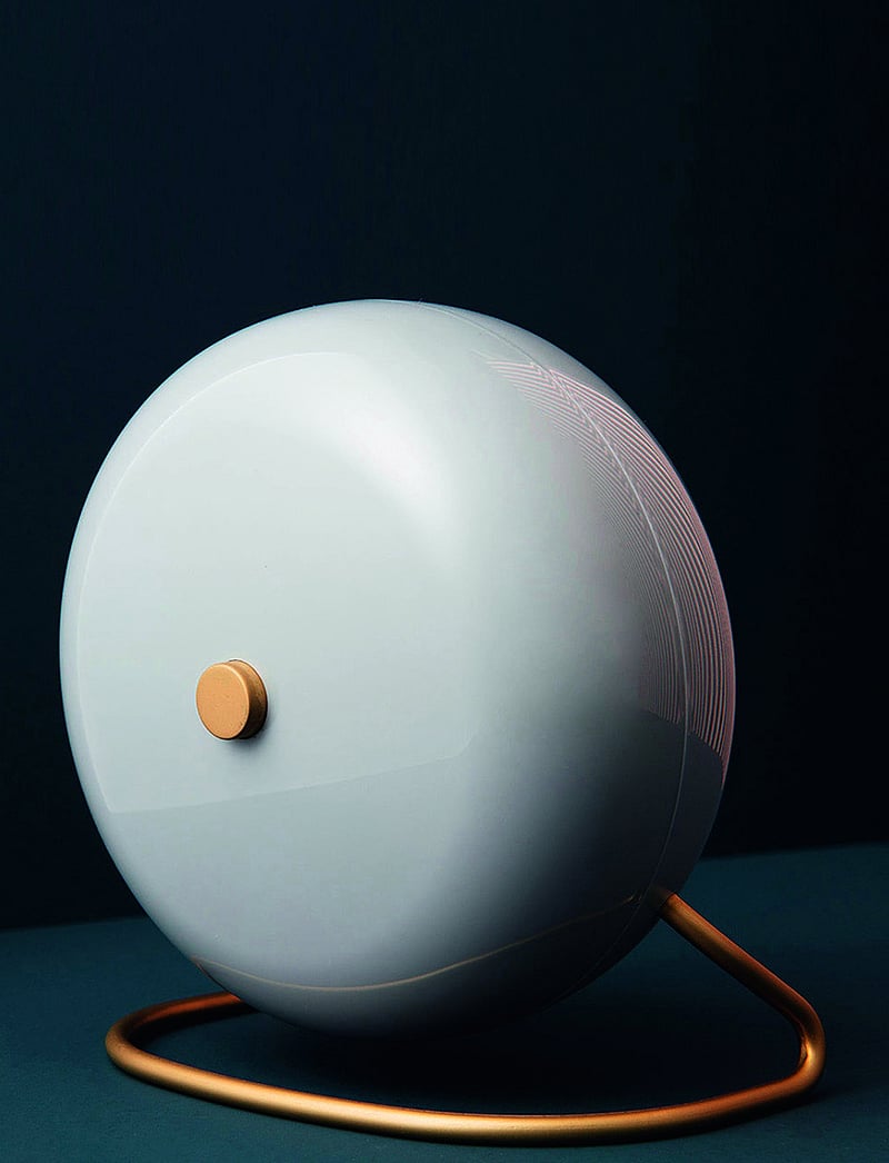 Arne Jacobsen Clocks - Station Table clock Ø11cm - nach preis einkaufen - grey/white - 1