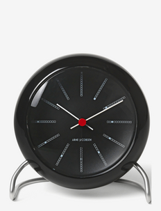 Bankers Table clock Ø11 cm black, Arne Jacobsen Clocks