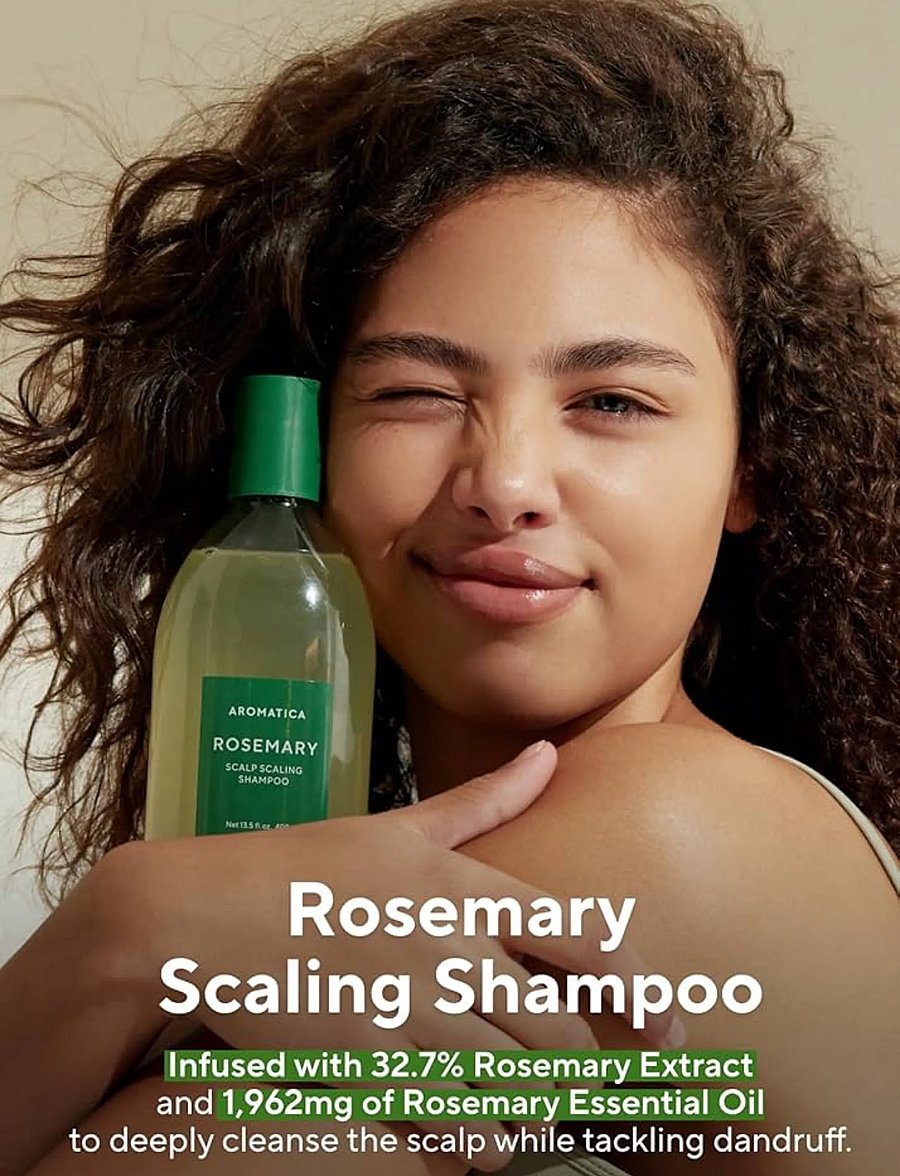 Aromatica - Rosemary Scalp Scaling Shampoo - shampoo - clear - 3