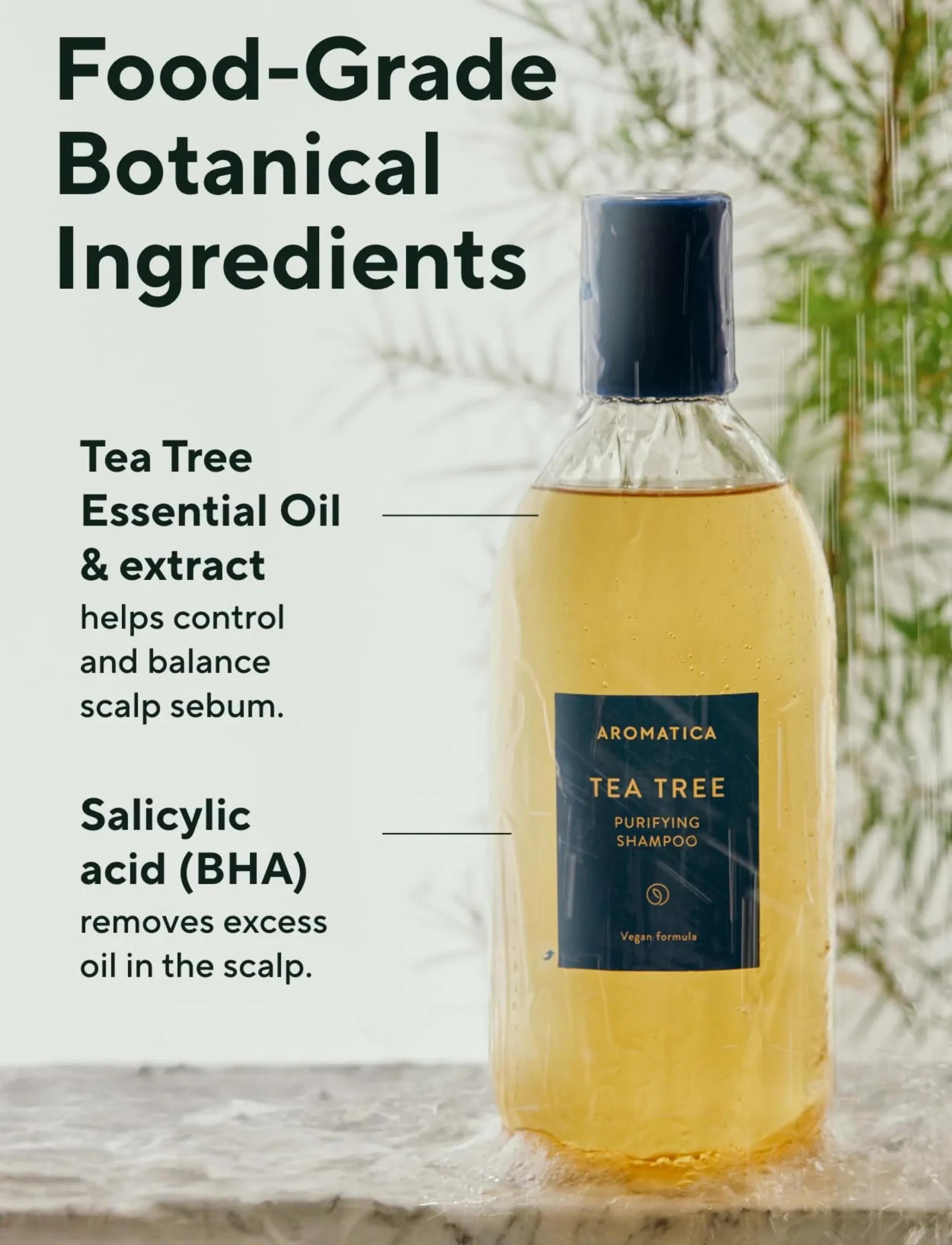 Aromatica Tea Tree Purifying Shampoo, 400 ml, Nude, Pleje > Shampoo, Dame