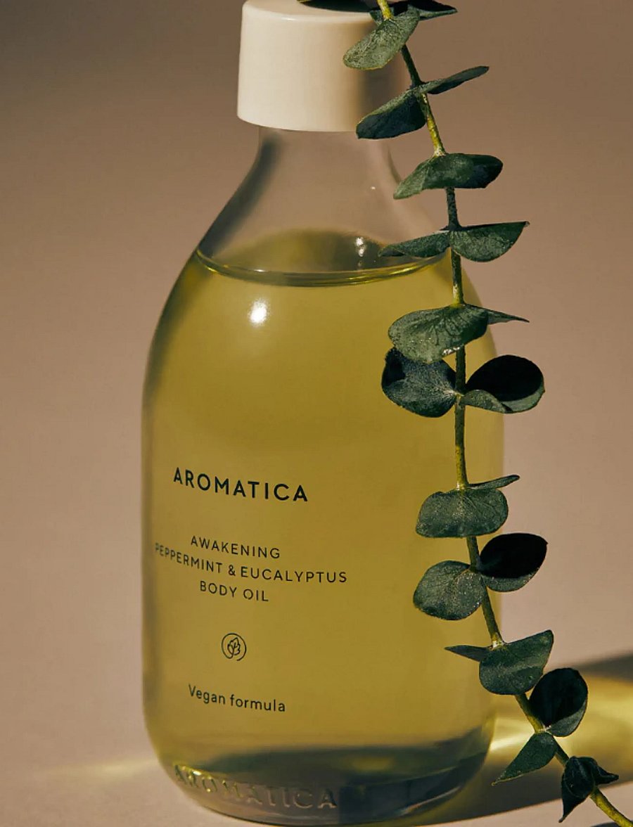 Aromatica - Awakening Body Oil Peppermint & Eucalyptus - reisisuuruses tooted ja komplektid - clear - 0
