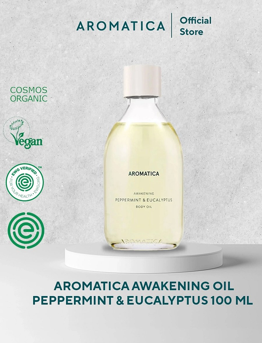 Aromatica - Awakening Body Oil Peppermint & Eucalyptus - reisisuuruses tooted ja komplektid - clear - 2
