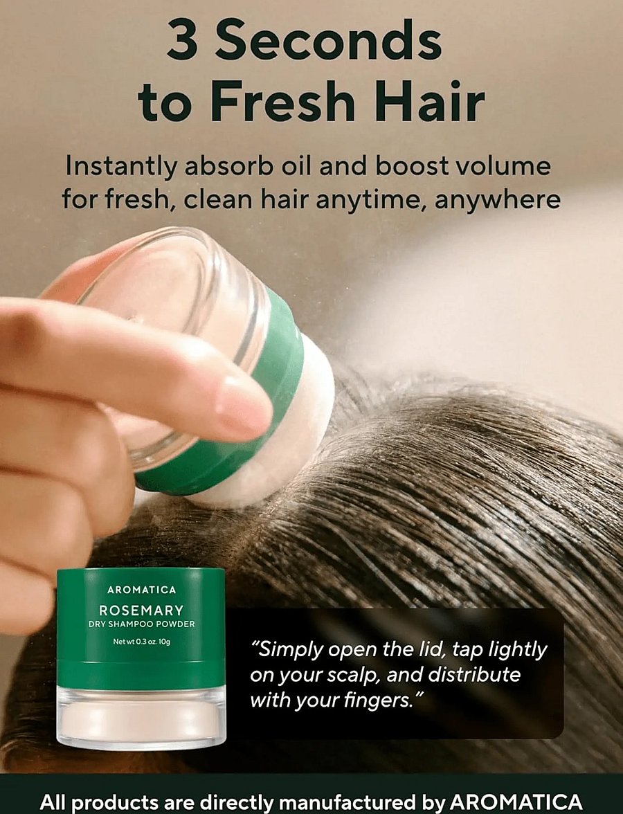 Aromatica - Rosemary Dry Shampoo Powder - kuivšampoon - clear - 0