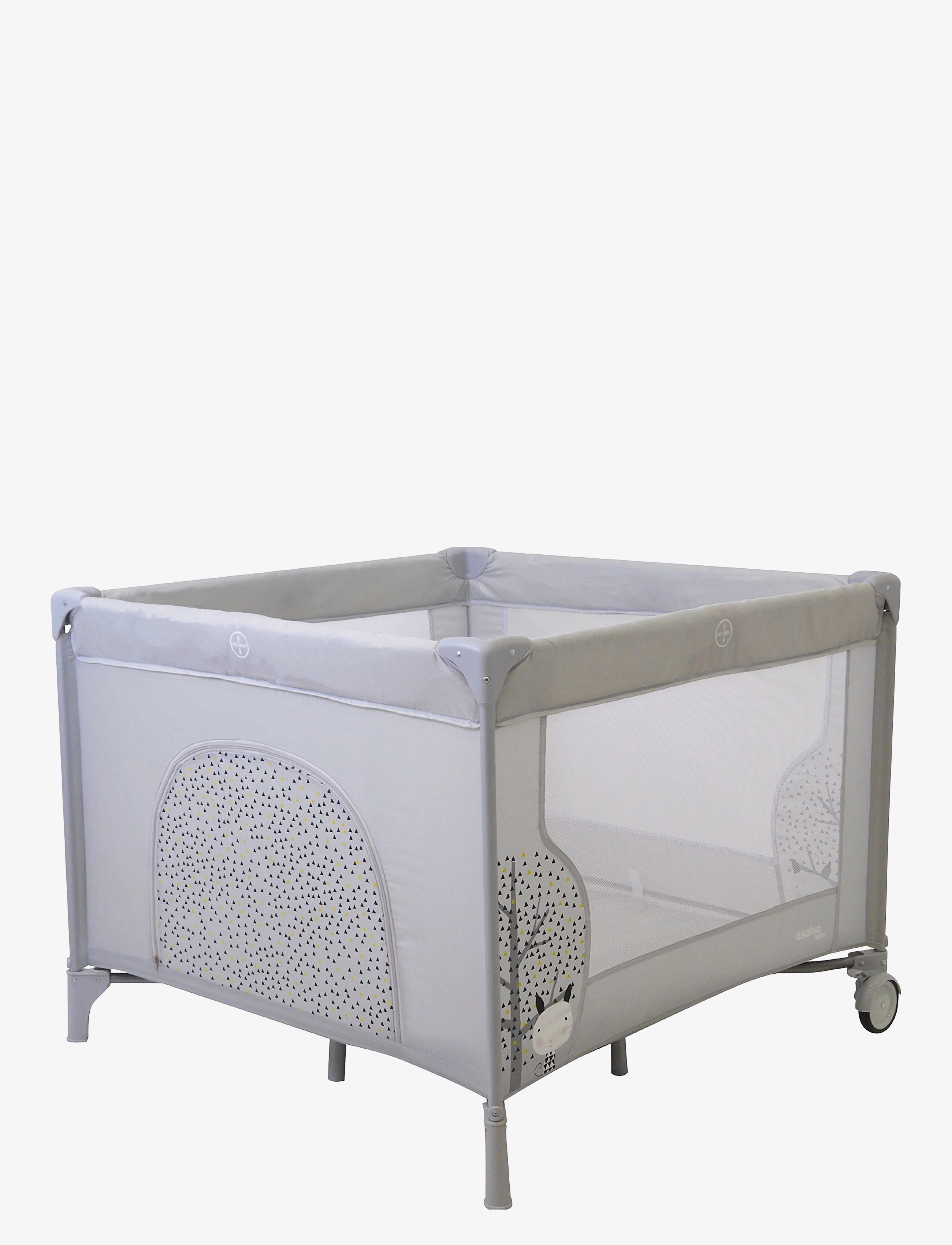 ASALVO Asalvo Playpen Nordic 99X99 Cm, Grau Grau - One Size - Kinder