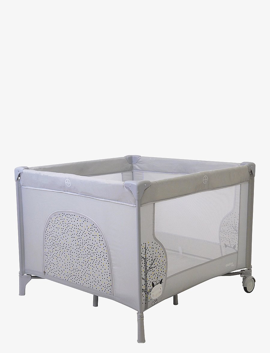 Asalvo - Asalvo Playpen Nordic 99x99 cm, Grey - lapsed - grey - 0