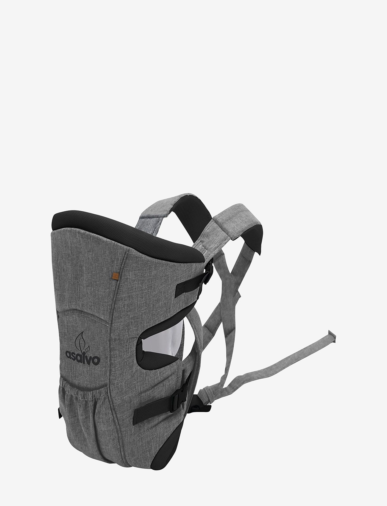 Asalvo - Asalvo Carrying Sling, Grey Melange - bæreseler & strækvikler - grey - 0
