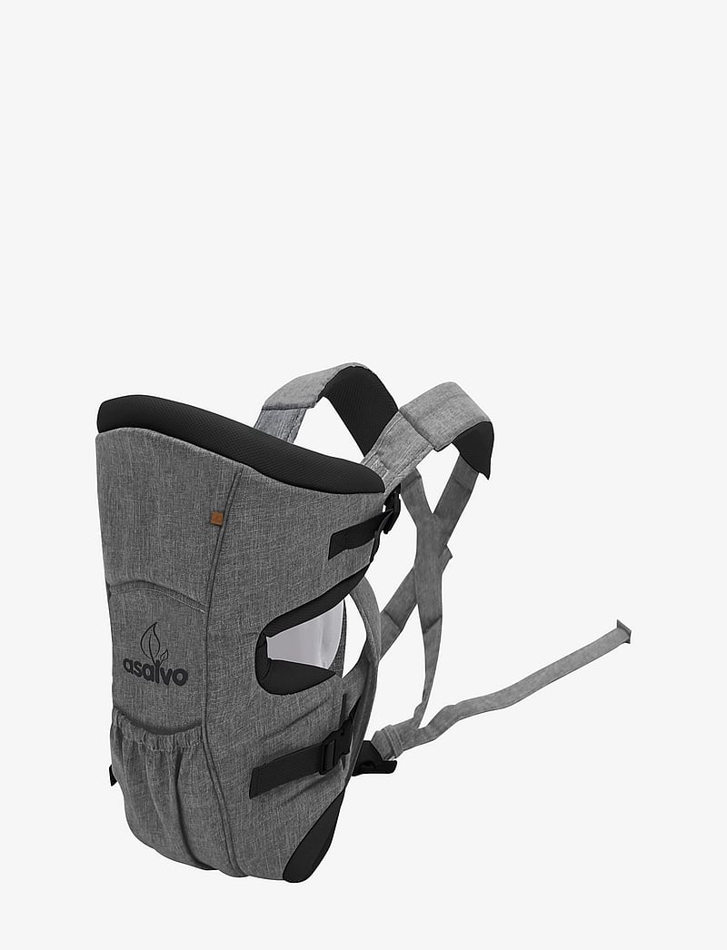 Asalvo - Asalvo Carrying Sling, Grey Melange - bæreseler & strækvikler - grey - 0