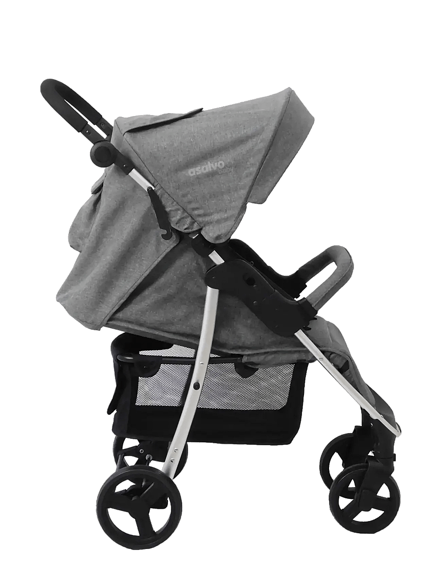 Asalvo - Asalvo Pushchair Paris, Grey - barnevogne - grey - 1