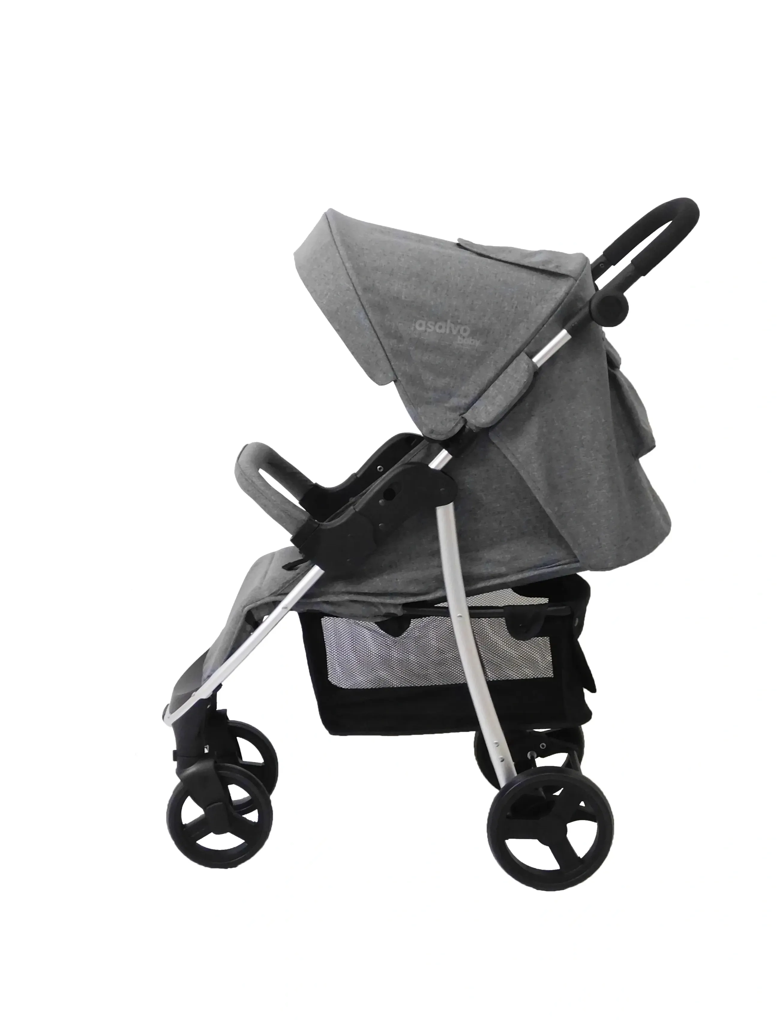 Asalvo - Asalvo Pushchair Paris, Grey - barnevogne - grey - 2