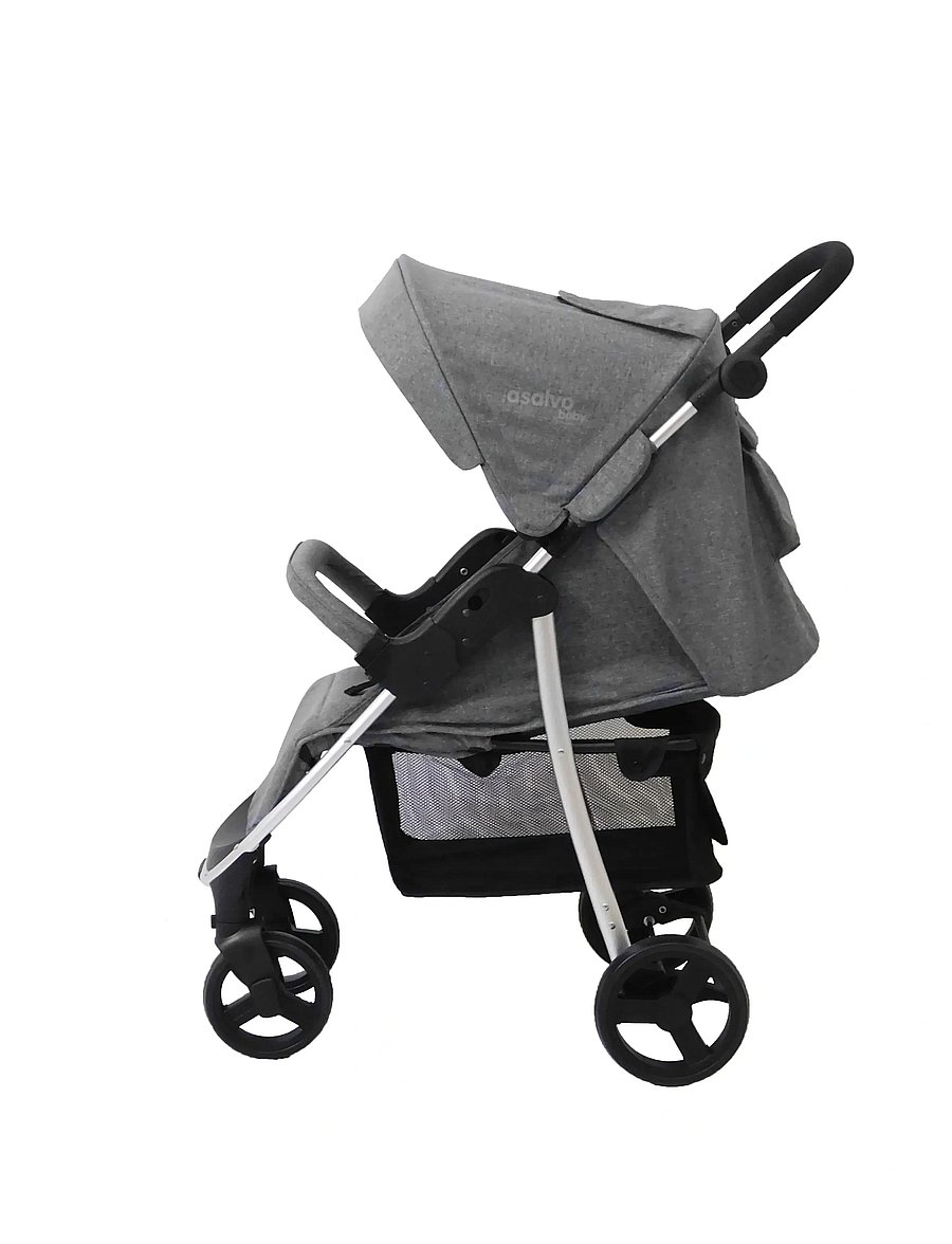 Asalvo - Asalvo Pushchair Paris, Grey - barnevogne - grey - 2