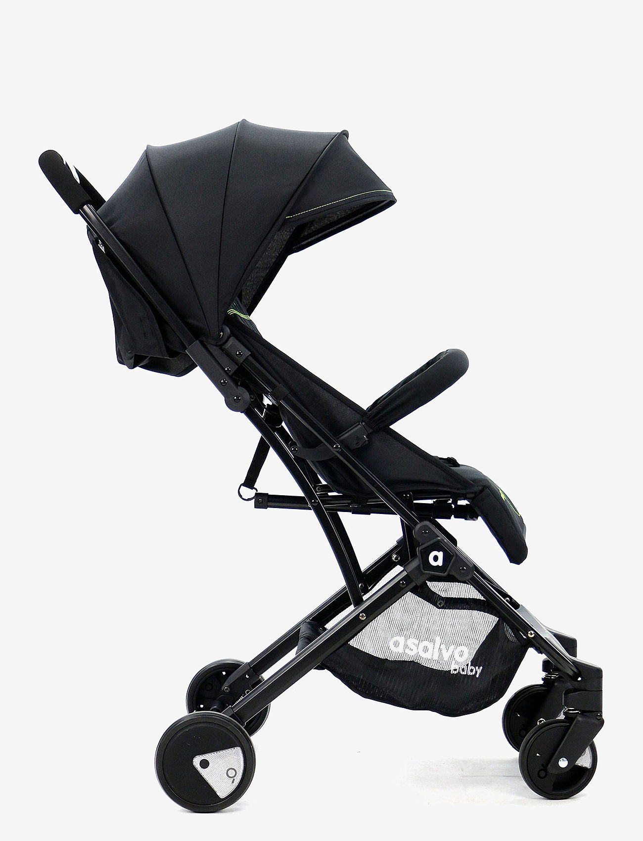 Asalvo - Asalvo Stroller Flight Travel+, Black/Green - black-green - 3