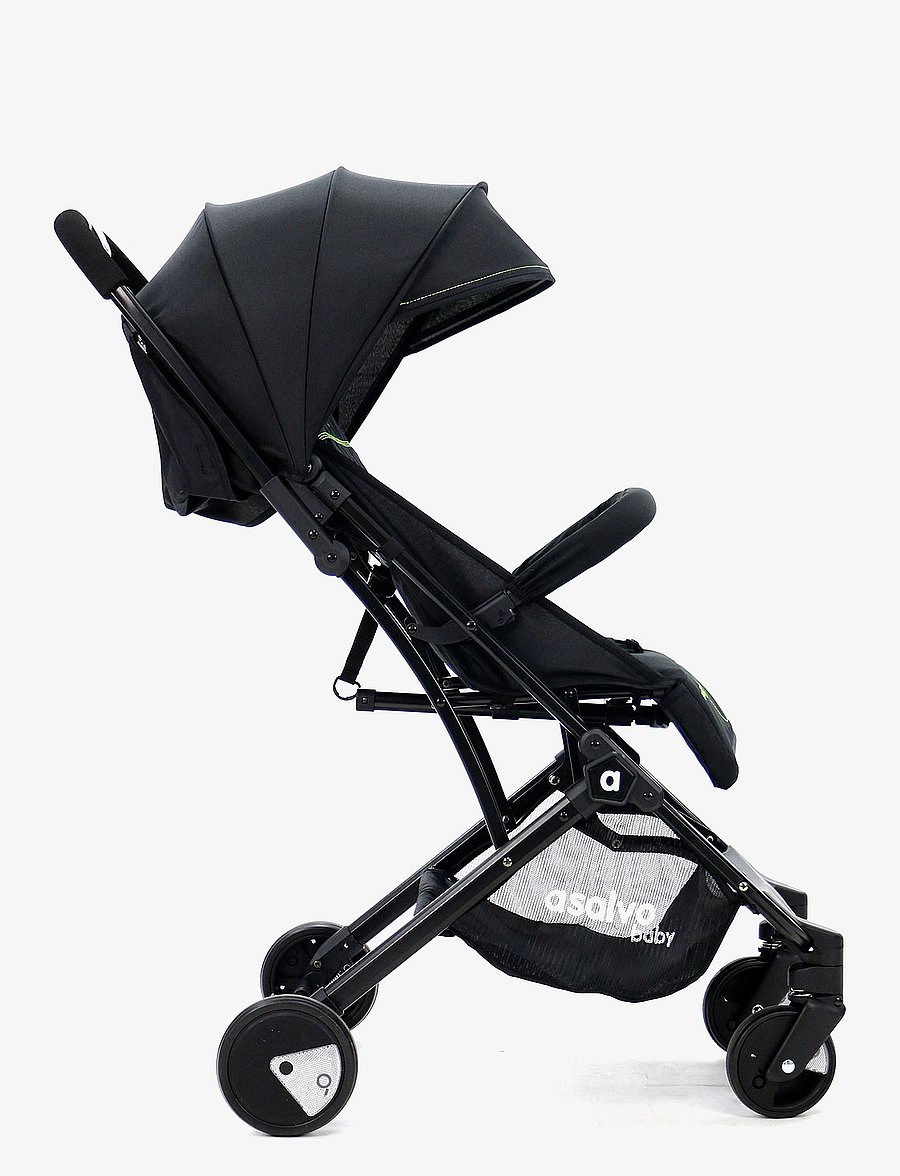 Asalvo - Asalvo Stroller Flight Travel+, Black/Green - black-green - 3