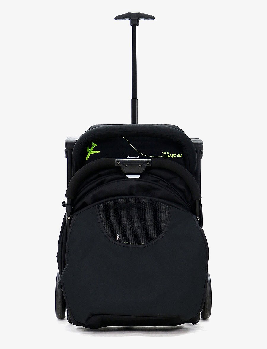 Asalvo - Asalvo Stroller Flight Travel+, Black/Green - black-green - 5