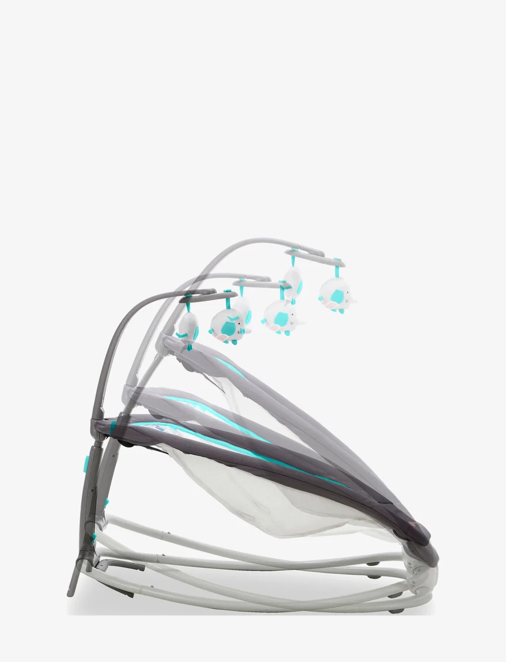 Asalvo - Asalvo Baby Bouncer Fold Elephant, Aqua - babywippen & babyschaukeln - aqua - 5
