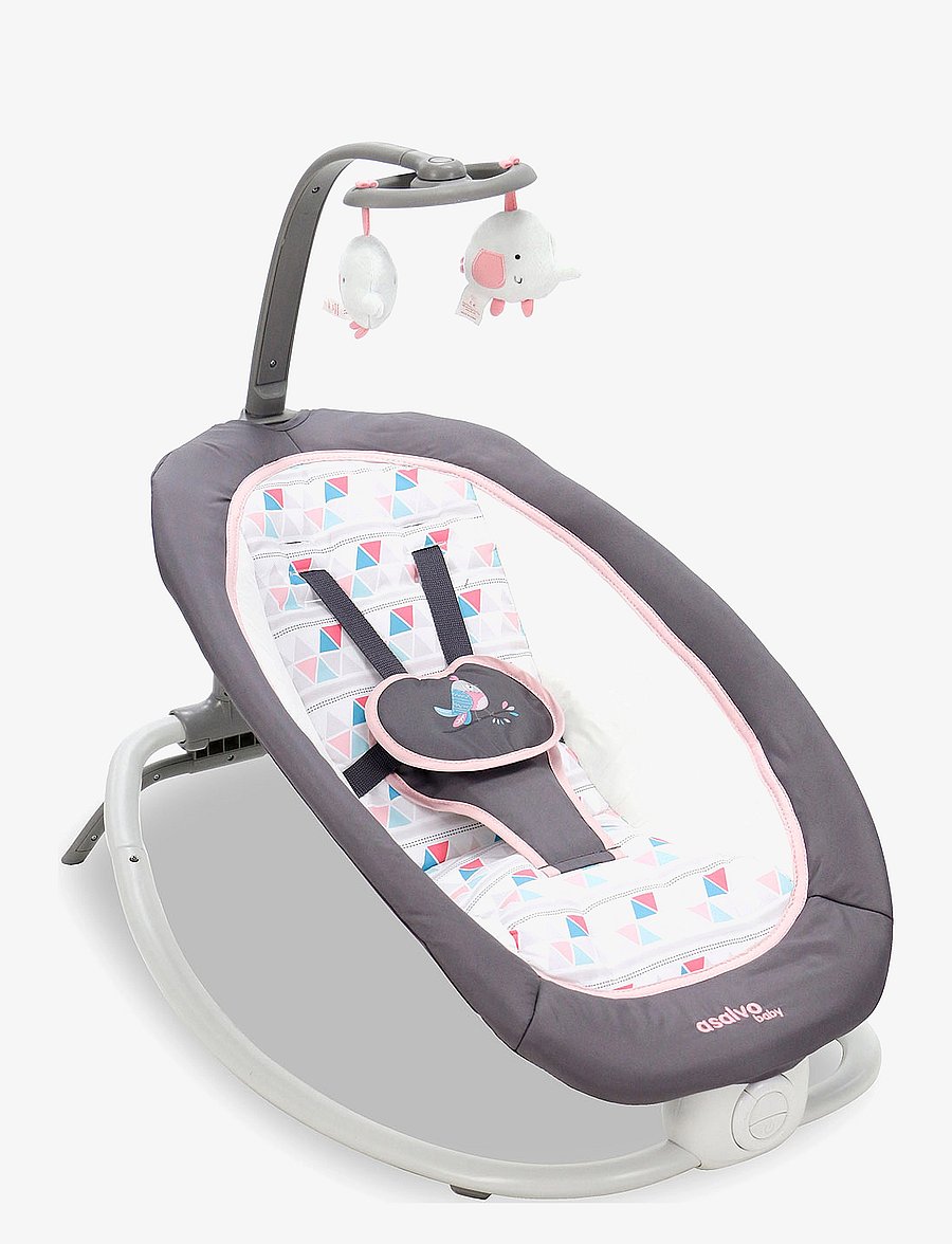 Asalvo - Asalvo Baby Bouncer Fold Birds, Pink - lapsed - pink - 2