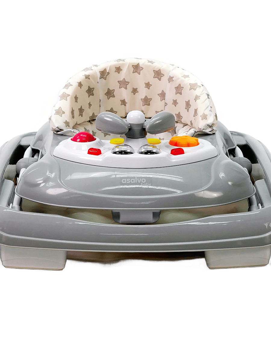 Asalvo - Asalvo Walking Chair Baby, Grey Stars - fødselsdagsgaver - grey - 2