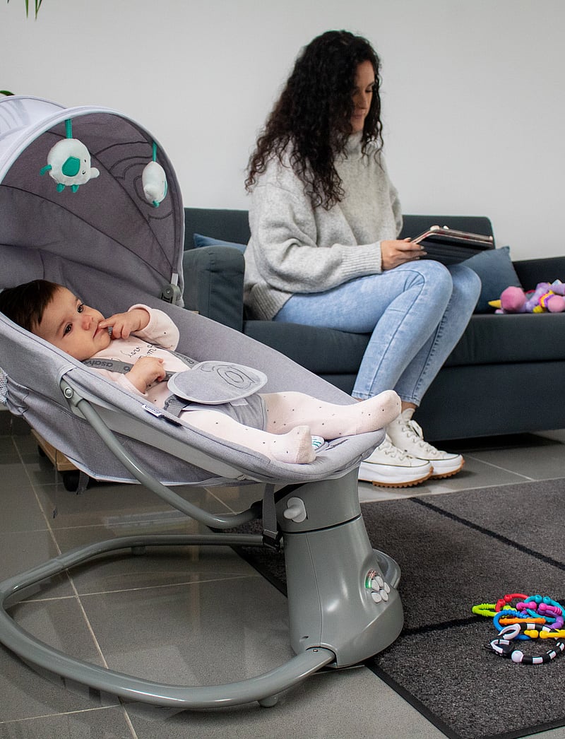 Asalvo - Asalvo bouncer Rocking Kahlo, Grey - baby bouncers & swings - grey - 0