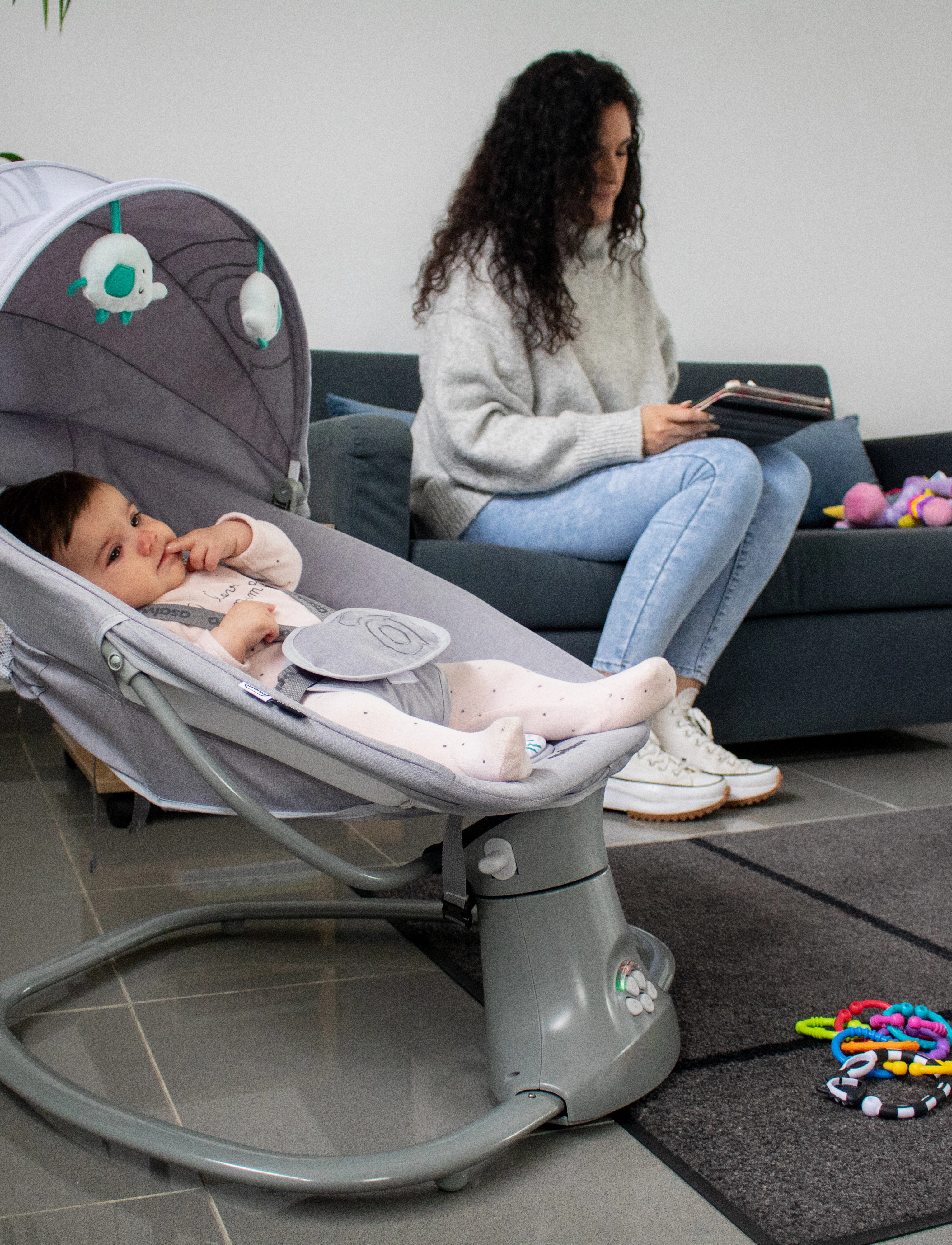 Asalvo - Asalvo bouncer Rocking Kahlo, Grey - grey - 5