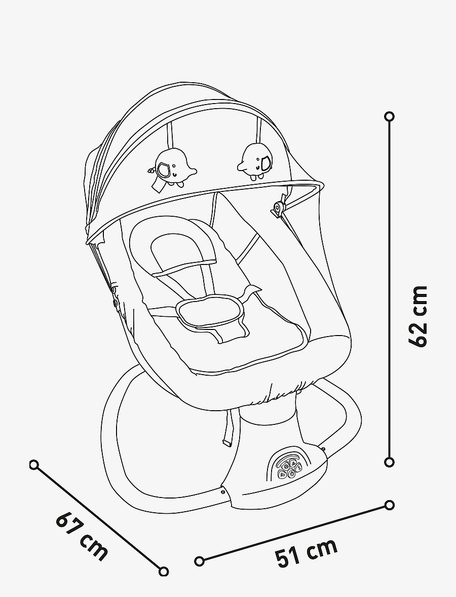Asalvo - Asalvo bouncer Rocking Kahlo, Grey - grey - 4