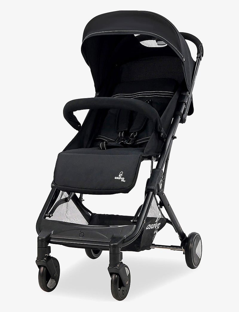 Asalvo - Asalvo STROLLER FLIGHT BLACK - kärud - black - 0