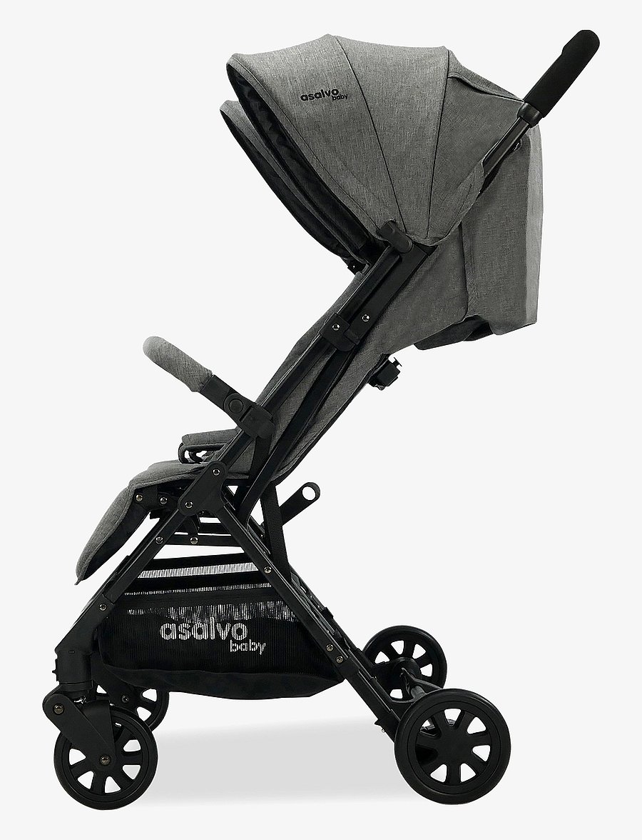 Asalvo - Asalvo Twin Stroller Henry, Grey - kinderwagen - grey - 2
