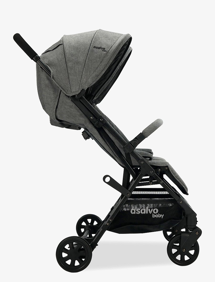Asalvo - Asalvo Twin Stroller Henry, Grey - kinderwagen - grey - 3