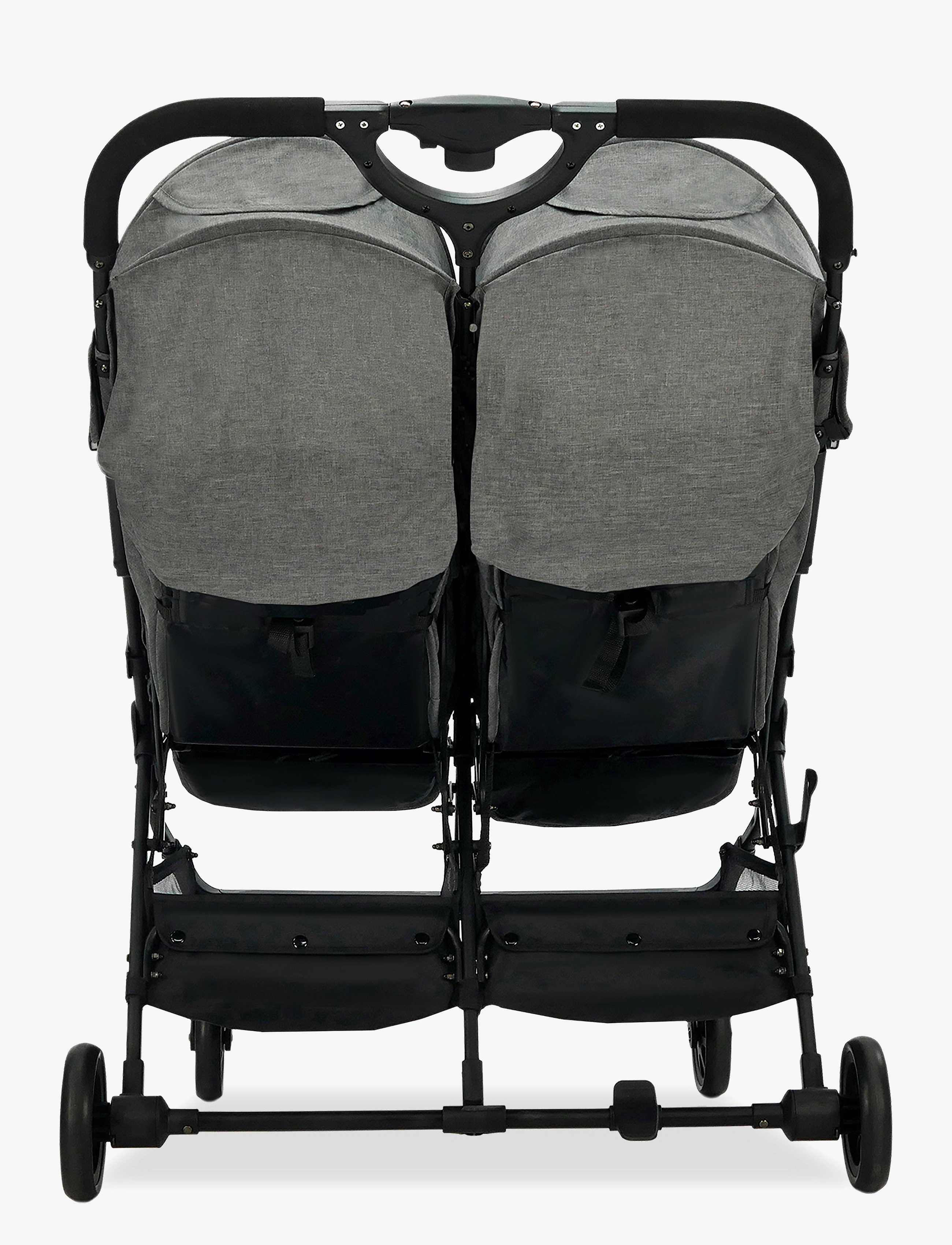 Asalvo - Asalvo Twin Stroller Henry, Grey - barnevogne - grey - 5