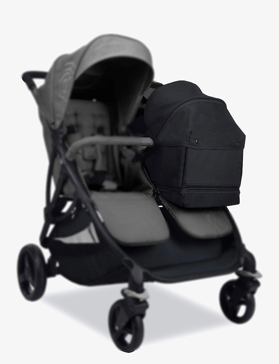 Asalvo - Asalvo Carrycot For Stroller Double Bro, Black - kinder - black - 0