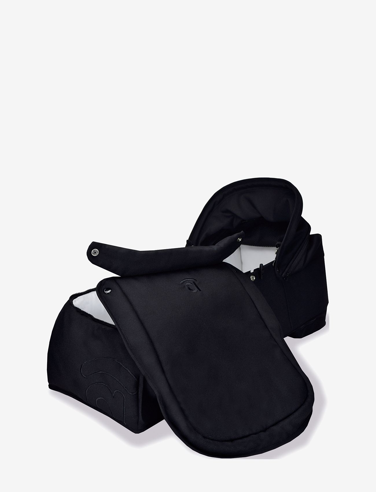 Asalvo - Asalvo Carrycot For Stroller Double Bro, Black - kinderwagen-accessoires - black - 3