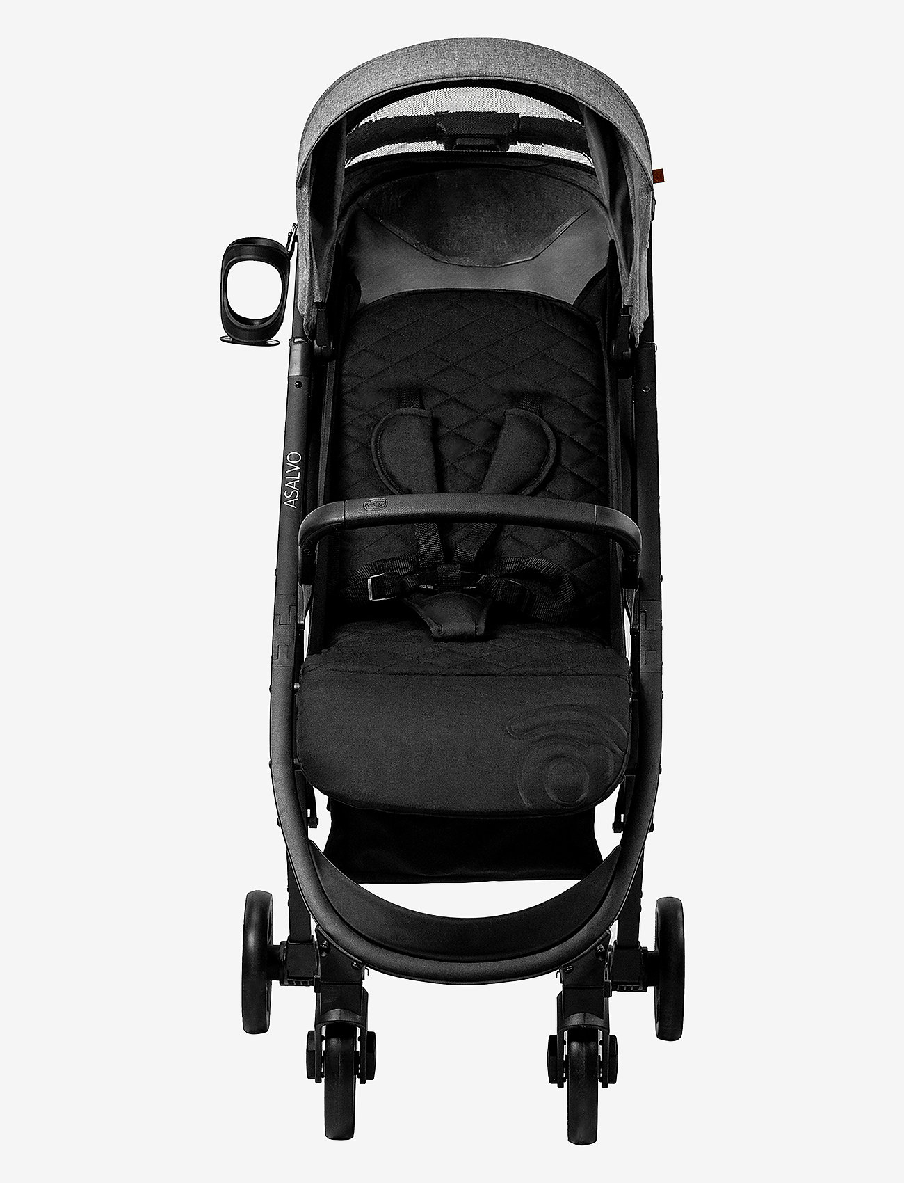 Asalvo - Asalvo Pushchair Cotton 2, Grey - strollers - grey - 1